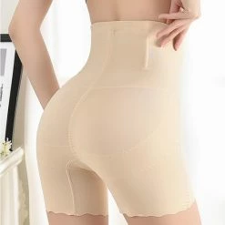 Promo 🧨 Merkloos Shapewear En Anti Schuurbroekje In één – Corrigerend Ondergoed Met Lange Pijpen – Maat XL – Beige 😍 -Goedkope badmode winkel 550x635