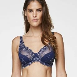 Kopen ❤️ Hunkemöller Dames Lingerie Niet-voorgevormde Beugel Bh Diva - Blauw - Maat C95 💯 -Goedkope badmode winkel 550x653 3