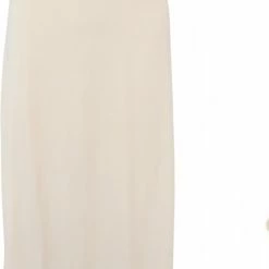 Promo 💯 Merkloos Dames Lange Onderrok 3/4 Met Een Zijsplit 2XL/3XL Beige 👍