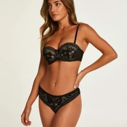 Top 10 🌟 Hunkemöller Dames Lingerie Brazilian Kelly - Zwart - Maat M 🎉 -Goedkope badmode winkel 550x660 114