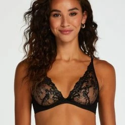 Beste Verkoop 😍 Hunkemöller Dames Lingerie Niet-voorgevormde Beugel Bh Lillian - Zwart - Maat B70 🎁 -Goedkope badmode winkel 550x660 118