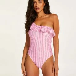 Gloednieuw 🎁 Hunkemöller Dames Badmode Badpak Julia - Roze - Maat 44 🤩 -Goedkope badmode winkel 550x660 122