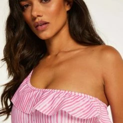 Gloednieuw 🎁 Hunkemöller Dames Badmode Badpak Julia - Roze - Maat 44 🤩 -Goedkope badmode winkel 550x660 124