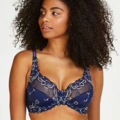 Kopen ❤️ Hunkemöller Dames Lingerie Niet-voorgevormde Beugel Bh Diva - Blauw - Maat C95 💯 -Goedkope badmode winkel 550x660 163