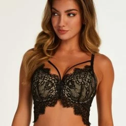 Uitgang 🌟 Hunkemöller Dames Lingerie Voorgevormde Longline Beugel Bh Marilee - Zwart - Maat A90 💯 -Goedkope badmode winkel 550x660 240