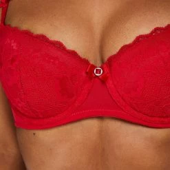Gloednieuw 😀 Hunkemöller Dames Lingerie Voorgevormde Beugel Bh Maya - Rood - Maat F70 ❤️ -Goedkope badmode winkel 550x660 250