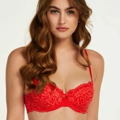 Beste deal ⭐ Hunkemöller Dames Lingerie Voorgevormde Beugel Bh Rose - Rood - Maat D80 🎁 -Goedkope badmode winkel 550x702 3