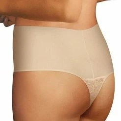 Aanbiedingen ⌛ Maidenform Tame Your Tummy Lace Thong Vrouwen Corrigerend Ondergoed - Transparent Lace - Maat S 🧨 -Goedkope badmode winkel 550x724 3