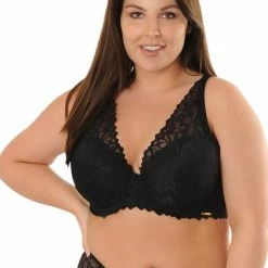 Coupon 😀 SAPPH - Flora Voorgevormde BH Zwart - Maat 70F - Zwart - Met Beugel - Dames 😉 -Goedkope badmode winkel 550x755 1