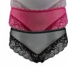 Beste Pirce 🧨 Vanilla - Dames Slip, Dames Ondergoed, 3-Pack Slips - Zwart/Roze/Rood - NBB110 - XXL 🥰 -Goedkope badmode winkel 550x758