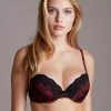 Kopen 💯 Merkloos Monique Dames Lingerie Balconette Voorgevormde BH | Black Friday SALE - ZWART-KERS - Maat 85B 🔔 -Goedkope badmode winkel 550x776 1