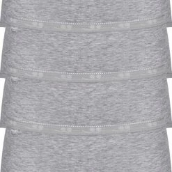 Aanbiedingen 🥰 Sloggi Basic+ Dames Midi Slip - 4-pack - Lichtgrijs - Maat 46 👏