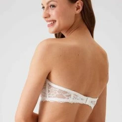 Uitgang 🌟 Viuma Milano Viuma Vrouw Ecru 620361 Kanten Beha Strapless Push Up Bh Dagelijks Comfort Hoogwaardig Kwaliteit 🔥 -Goedkope badmode winkel 550x821 2