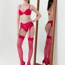 Goedkoop 🧨 Merkloos Tess Lingerie Sexy Setje Voorgevormde Beugel Bh 4-Delige – Black Friday SALE - ROOD - Maat 80B 😀 -Goedkope badmode winkel 550x825 126